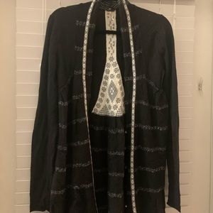 Free People black cardigan size large